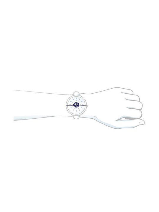 Sergio Tacchini Uhr Chronograph Batterie mit Blau Lederarmband