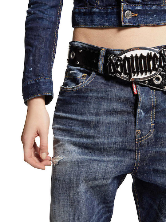 Dsquared2 Blugi pentru femei Denim închis la culoare