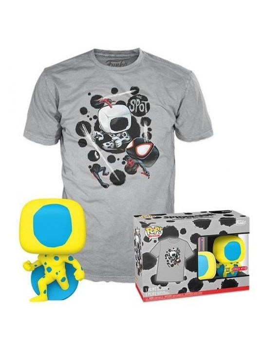 Funko Pop Tee Adult Marvel Spider-man Across Spider-verse Spot Blacklight Special Edition Glows In Dark Bobble-head Vinyl Figure T-shirt M 889698783347