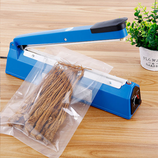 Dispozitiv de sigilare pentru pungi de alimente 40x13x7.5cm Albastru