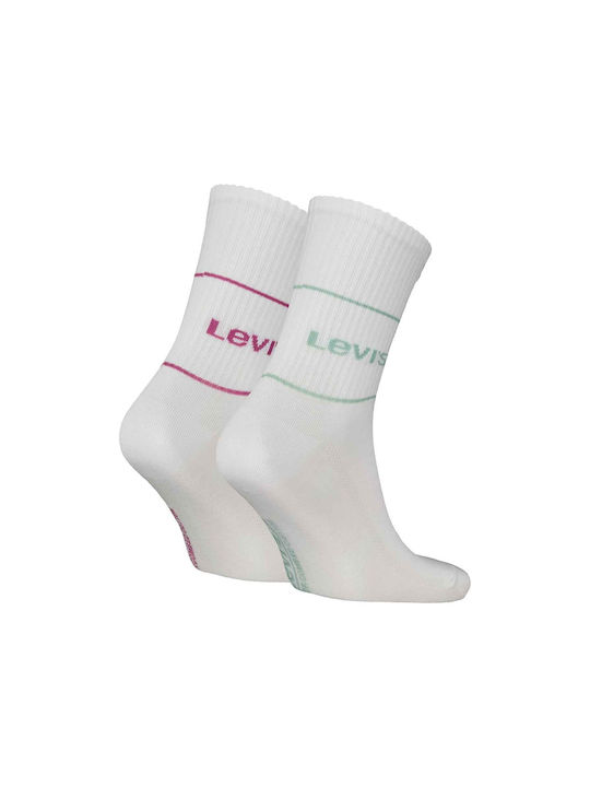 Levi's Cut Logo Socks White 2Pack