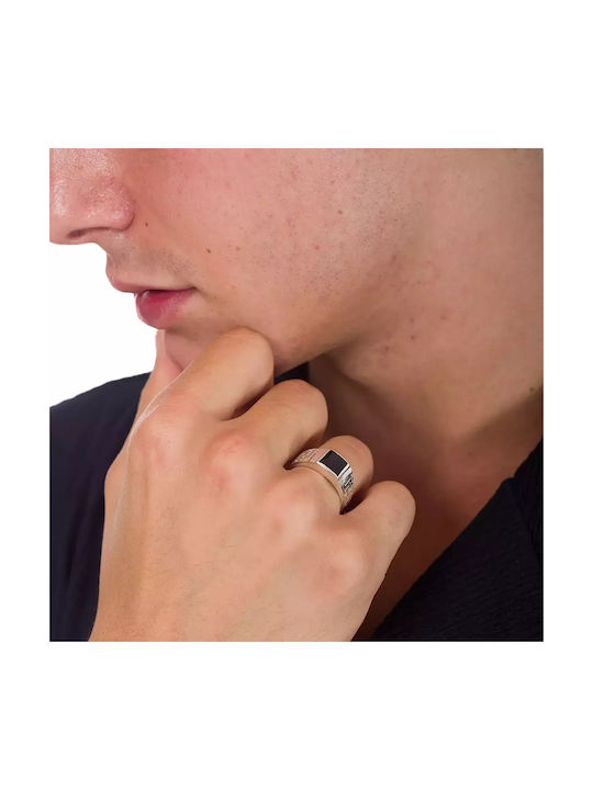 Oxzen Damen Ring mit Steinen aus Silber