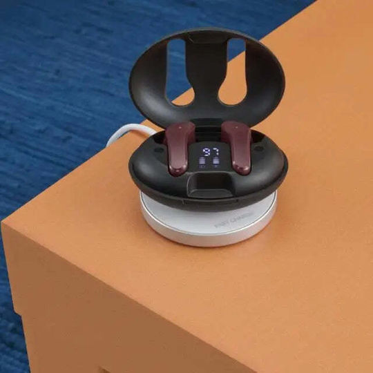 HAMA Spirit Unchained Earbud Bluetooth Handsfree Ακουστικά με Θήκη Φόρτισης Κόκκινα