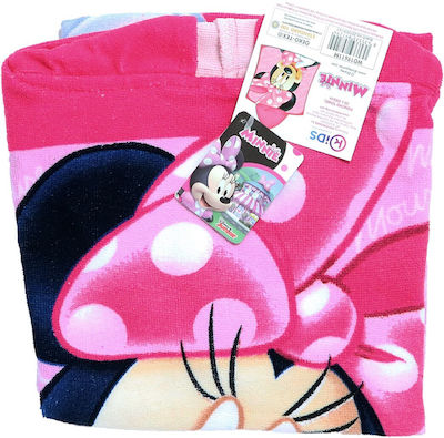 Disney Mouse Kids Beach Poncho Minnie Pink