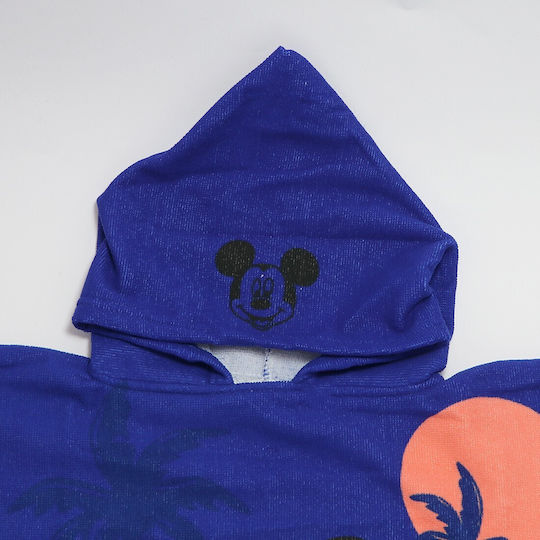 Disney Mouse Poncho de plajă pentru copii Mickey Albastru