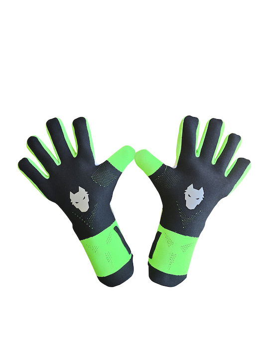 Lupos Viper Pro Torwarthandschuhe — Deutscher Latex Kontakt — Negativer Schnitt — Schwarze Grüne