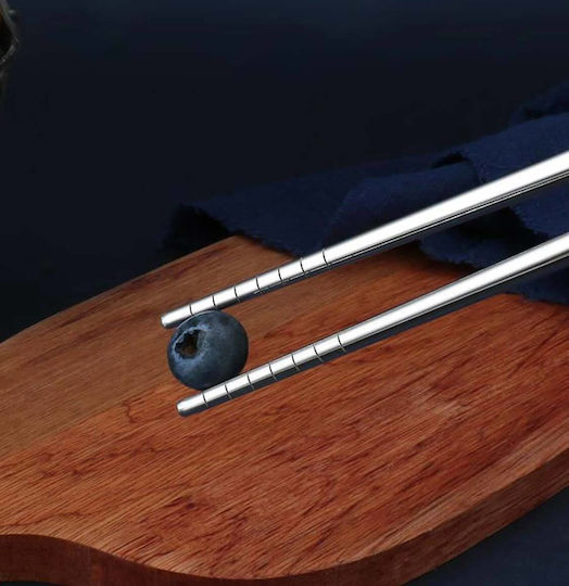 Cardinal Stainless Steel Silver Chopsticks 5 Pairs