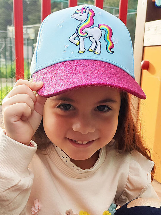 Flapjackkids Παιδικό Καπέλο Jockey Αντηλιακό 50+ Unicorn Μπλε Flapjackkids Παιδικό Καπέλο Jockey Αντηλιακό 50+ Unicorn Μπλε