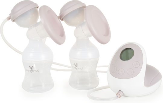 Cangaroo Electric Double Breast Pump Gentle Touch Duo Battery and Electric White