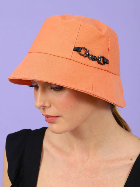 Doca Frauen Stoff Hut Orange