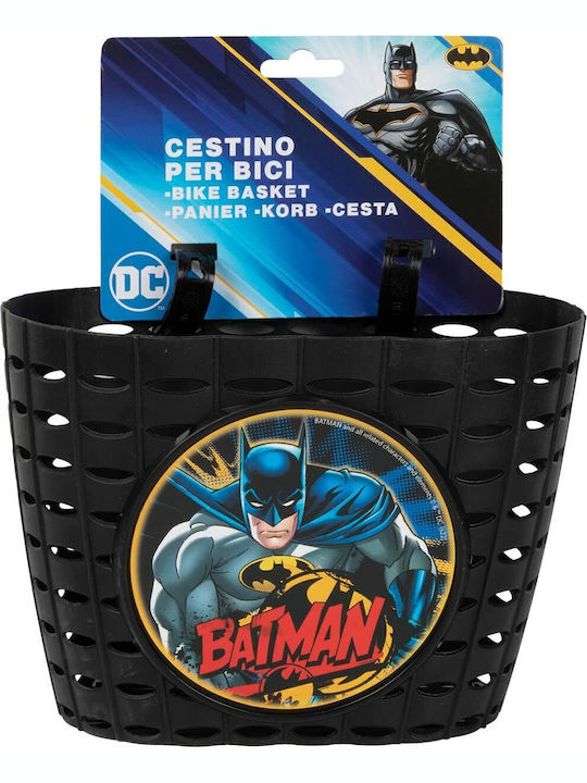Batman Παιδικό Καλαθάκι Ποδηλάτου Μαύρο