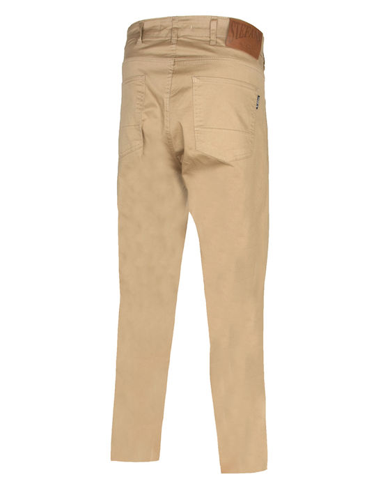 Stefansxxl Men's Trousers Elastic Beige