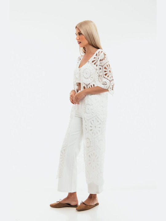 Freestyle Damen Kimono white