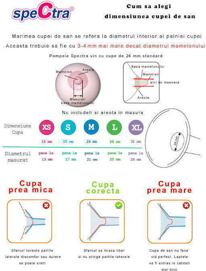 Spectra 24 mm cup M Αξεσουάρ Θηλασμού