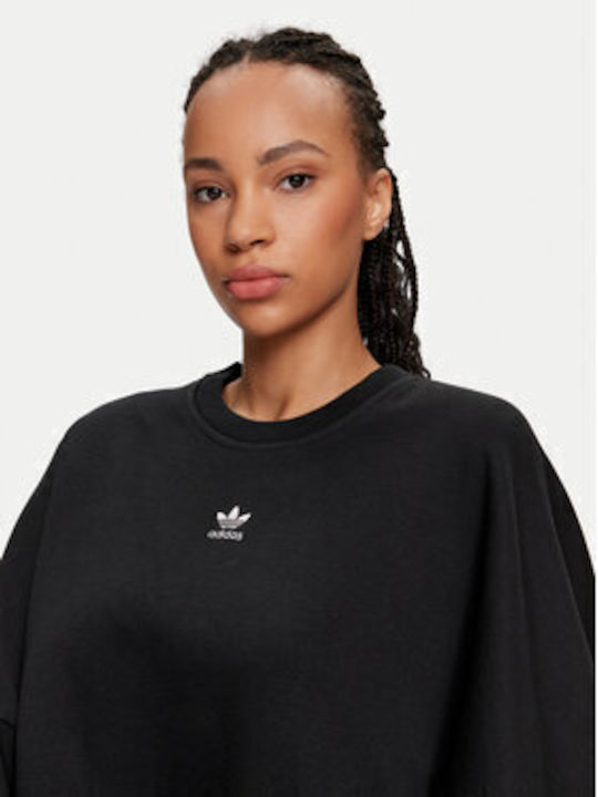 adidas Women's Fleece Sweatshirt BLACK