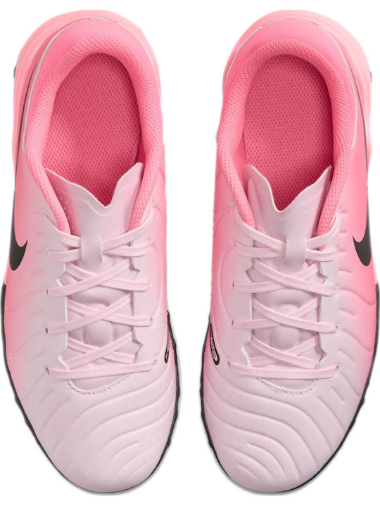 Tiempo Legend 10 Academy Kids Turf Soccer Shoes Pink