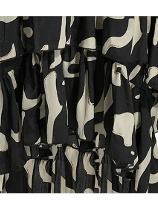 Ble Resort Collection Damenbademode Rock Strand Schwarz/Beige