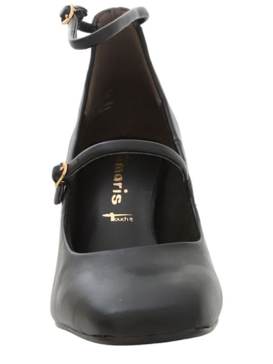 Pumps mit Riemchen Schwarz