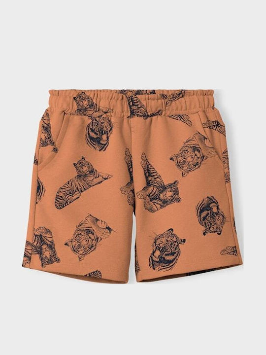 Kinder-Shorts/Bermudas Stoff Kaffee