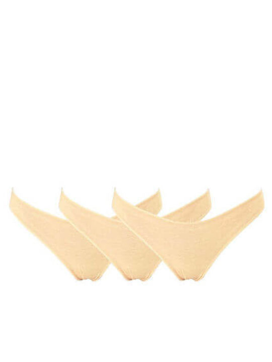 Body Glove Women's Slip 3Pack Seamless Beige