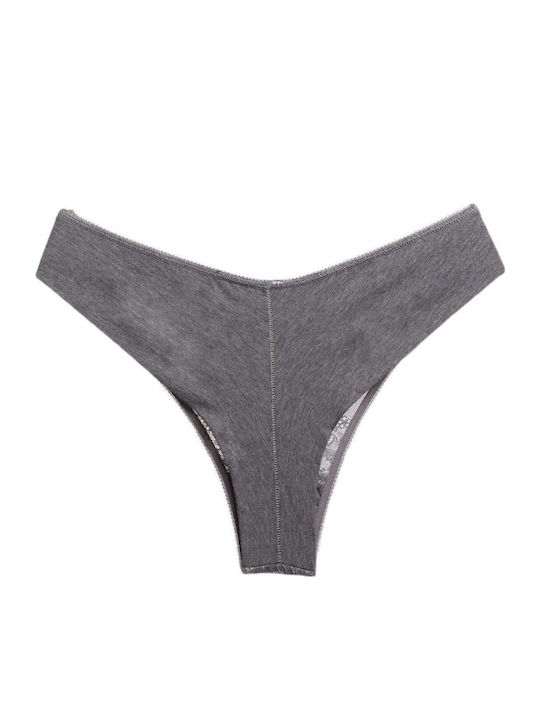 Damen Brasilien Nahtlos mit Spitze Black