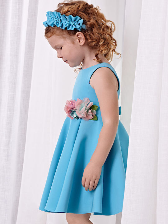 Abel & Lula Kids Dress Floral Blue