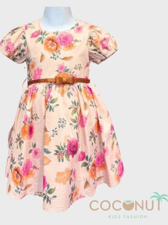 Children's Dress Floral Pouder Pink