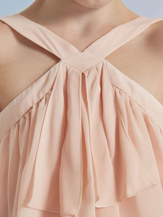 Kinderkleid Ärmellos Pink