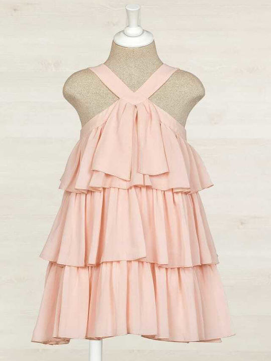 Kinderkleid Ärmellos Pink