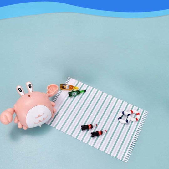 Bath Toy Children Flippy Crab 10 Cm Pink String