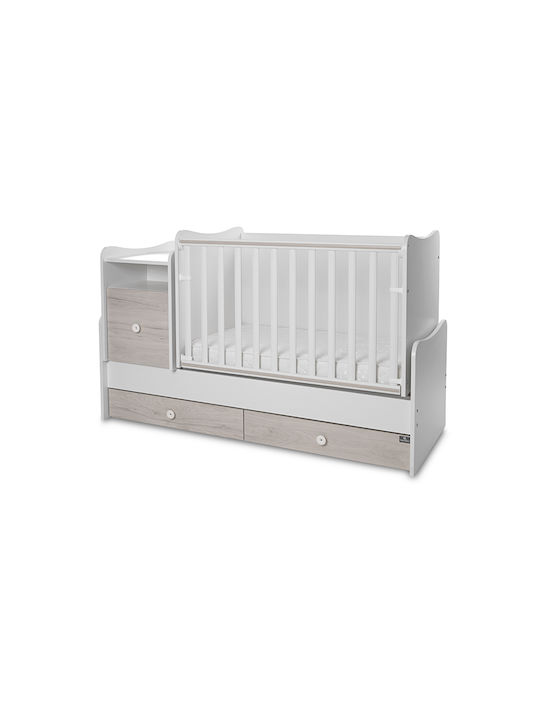 Lorelli Pătuț Bebeluși Multifuncțional Trend Plus Alb pentru Saltea 62x110cm Lorelli Pătuț Bebeluși Multifuncțional Trend Plus Alb pentru Saltea 62x110cm