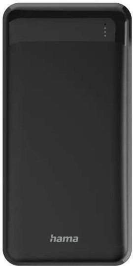HAMA Eco Power 20 20000mAh 13W с 2 USB-A порта и USB-C порт Черен