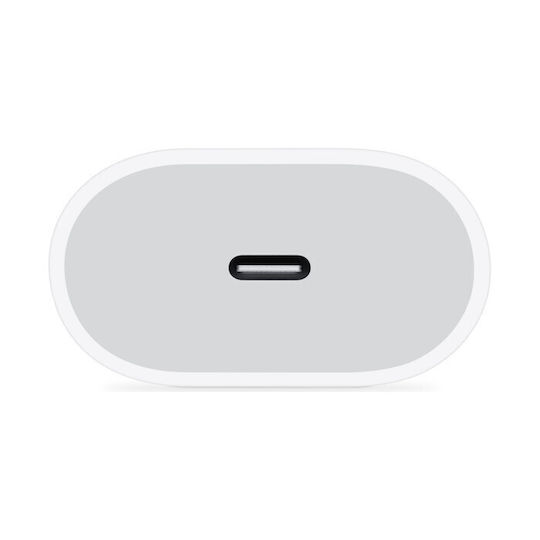 Apple Charger Without Cable with USB-C Port 20W Whites (Power Adapter A2940)
