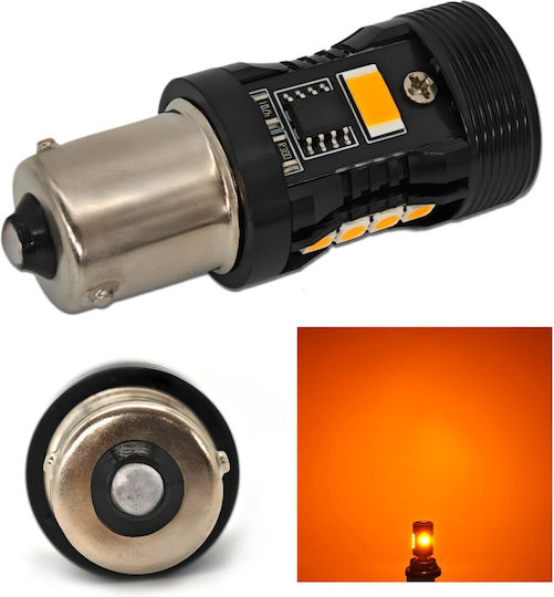 Лампи Автомобила PY21W-BAU15s LED Orange 12V 1бр