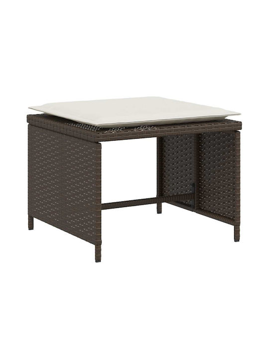 Fotoliu de exterior Rattan Maro cu pernă 50x50x36cm