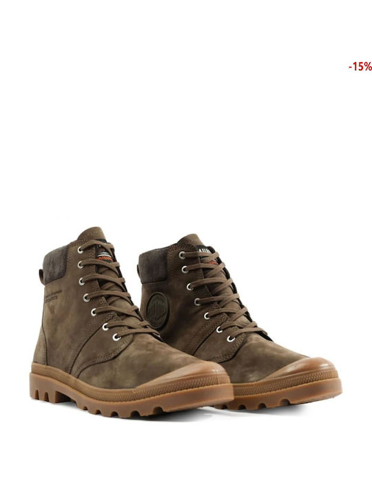 Leather Women's Ankle Boots Brown