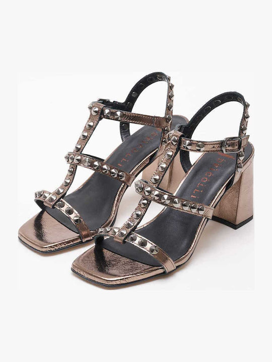 Leather Sandals Silver