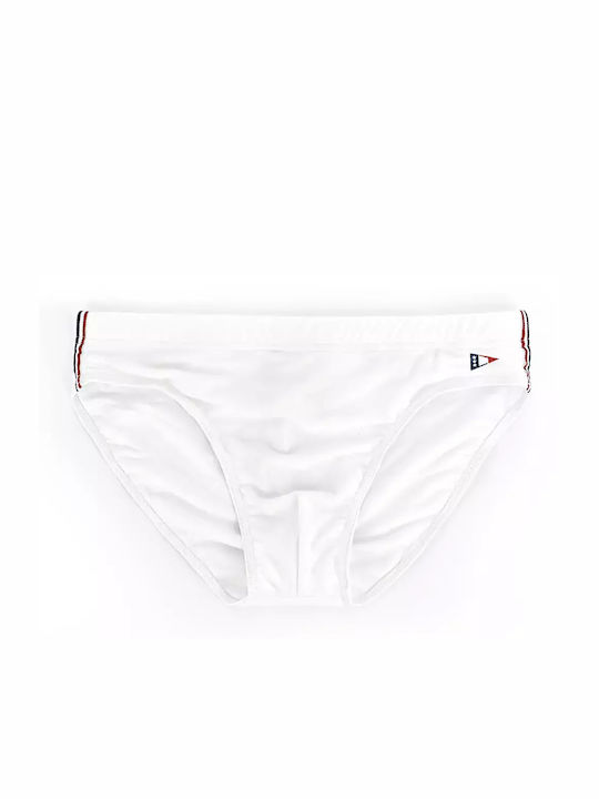 Men's Swimwear Slip White