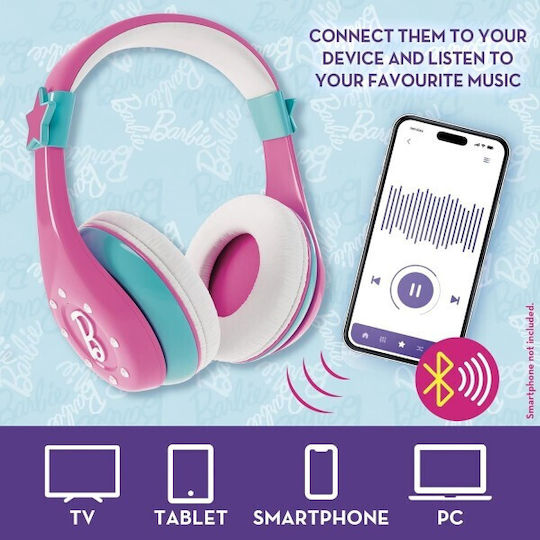 Lisciani Giochi Fashion Kabellose Bluetooth Kinder Am Ohr Kopfhörer Rosa