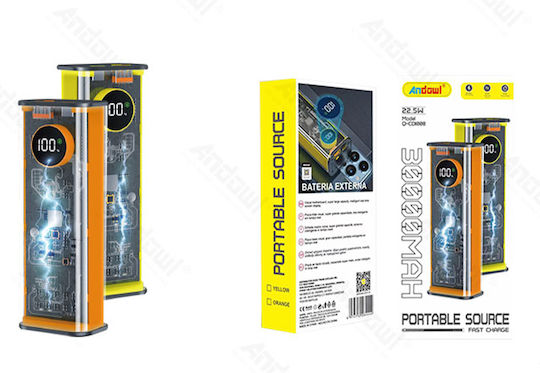 Andowl Q-CD1008 Power Bank 30000mAh 22.5W Multicolour