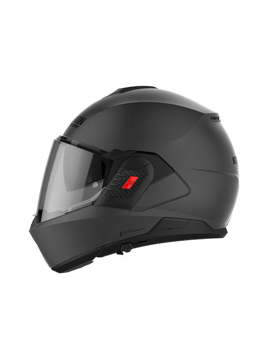 Nolan N120-1 Classic 002 Flat Vulcan Grey Motorcycle Helmet Flip-Up ECE 22.06 with Sunvisor