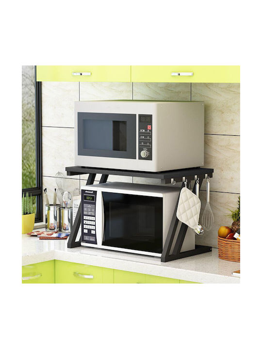 Quasar Universal Raft Rafturi de organizare a bucătăriei Metal în Negru Culori 38x57x38cm