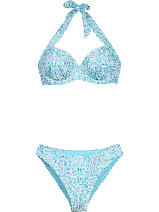 Bikini Top D Cup Light Blue