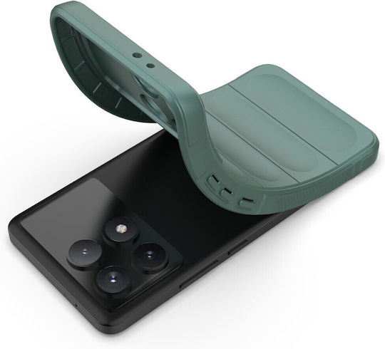 Magic Shield Back Cover Silicon Verde (Xiaomi Poco F6 Pro 5G)