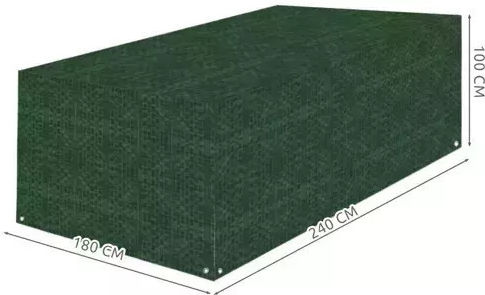 Ruhhy Wasserdicht Schutzhülle Esstisch 100x180x240cm in Grün Farbe 1Stück