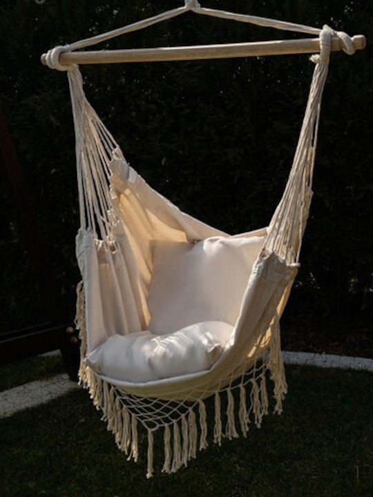 Gardlov Single Hammock Beige 130x97cm