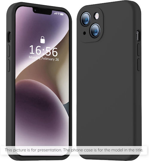 Techsuit Back Cover Silicone Black (Redmi Note 13 Pro 4G / Poco M6 Pro 4G)