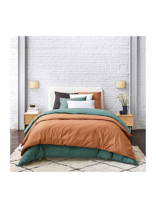 La Redoute Interieurs Cearșaf Dublu cu Elastic 140x190+25cm. Maro