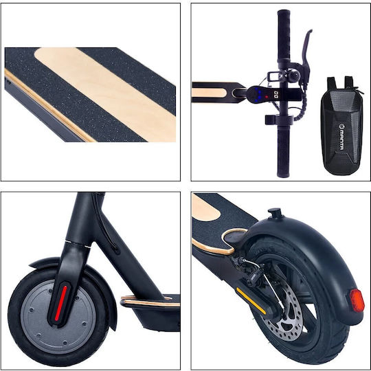 Manta Young Rider 8.5 Ηλεκτρικό Πατίνι με 25km/h Max Ταχύτητα και 25km Αυτονομία σε Μαύρο Χρώμα