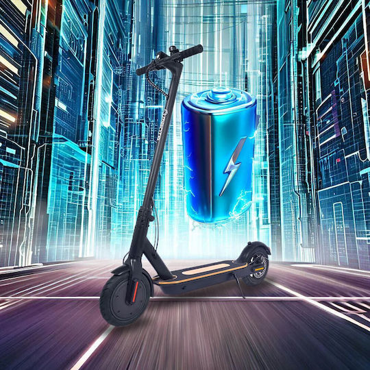 Manta Young Rider 8.5 Ηλεκτρικό Πατίνι με 25km/h Max Ταχύτητα και 25km Αυτονομία σε Μαύρο Χρώμα